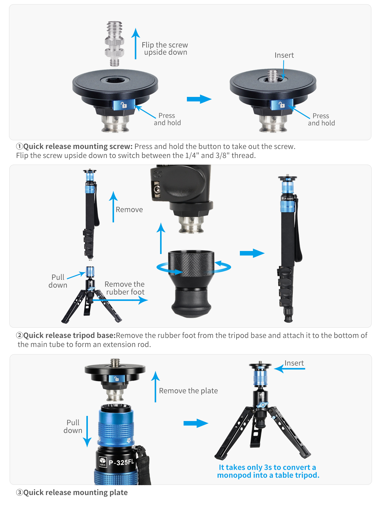 P-325 Series - SIRUI USA, LLC