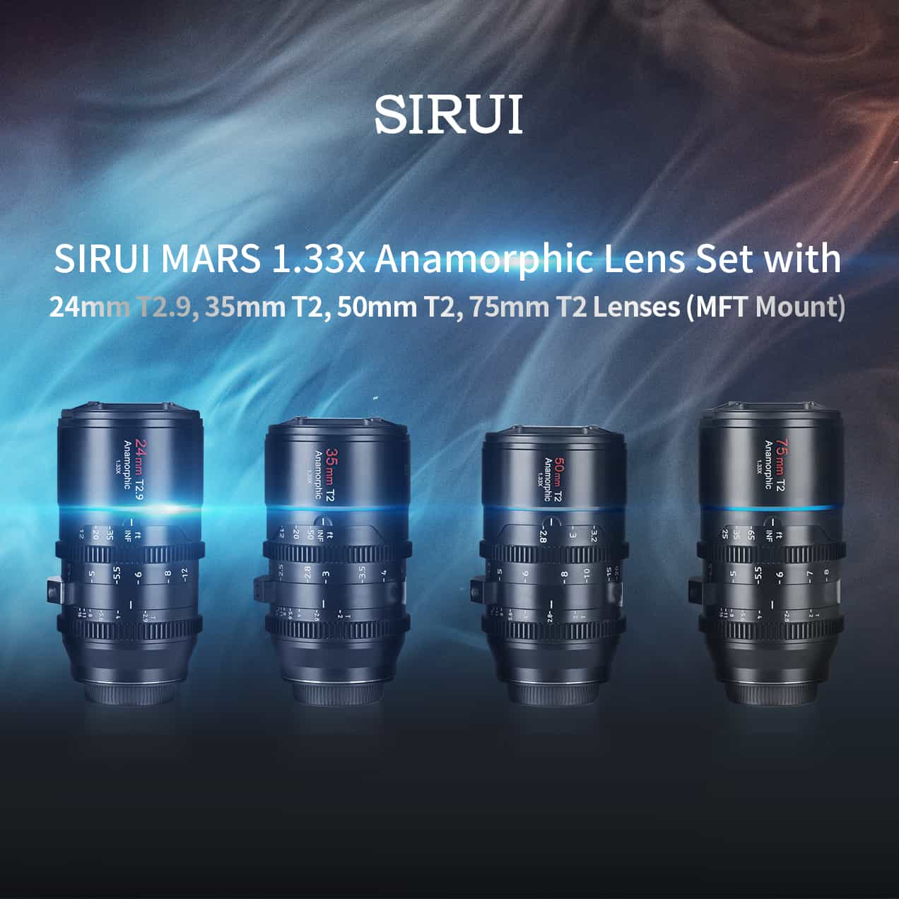 SIRUI MARS Anamorphic 4 Lens Set SIRUI USA LLC