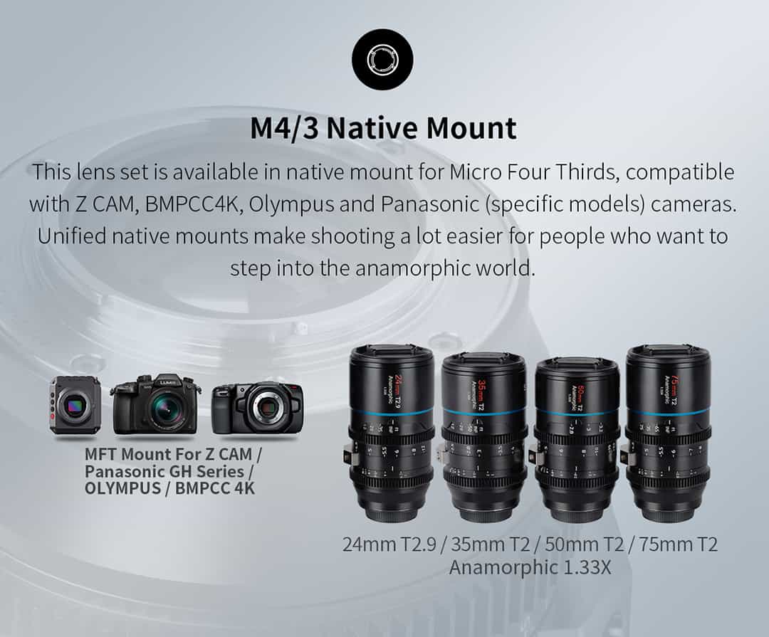 SIRUI MARS Anamorphic 4 Lens Set - SIRUI USA, LLC