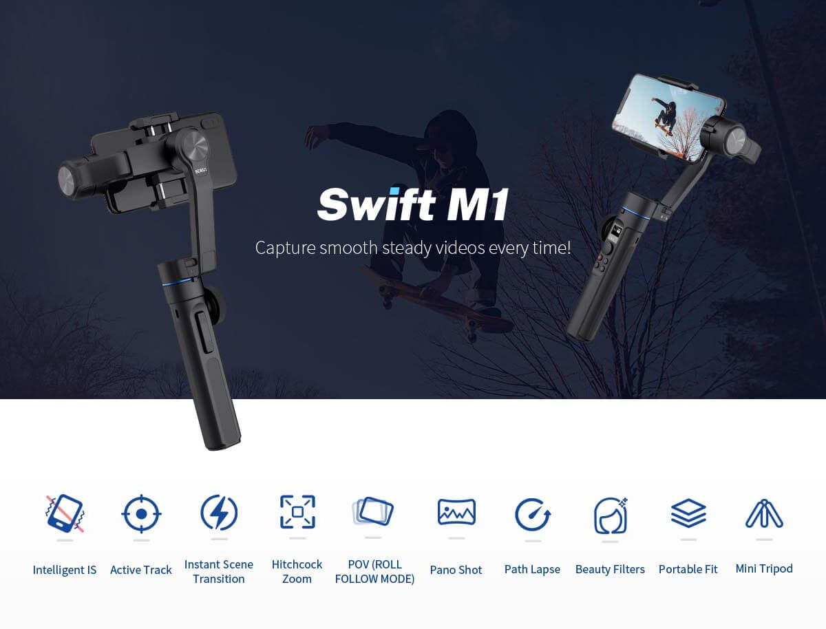 Sirui Swift m1 3-ejes-Gimbal para smartphones 